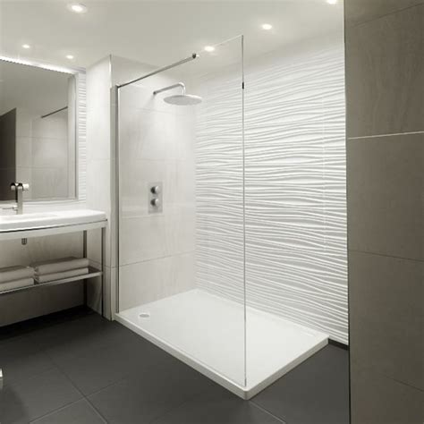 Elite 1200mm Walk In Shower Screen And Shower Tray 8mm Glass