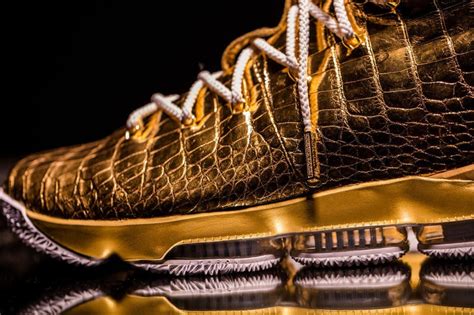 One can also say that his signature nike sneakers come second only to michael jordan's. The Shoe Surgeon & Nike Unveil Gold LeBron 15 | HYPEBEAST