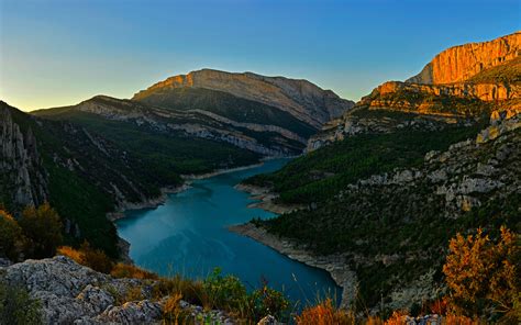 Congost River Mountain Range Spain Wallpapers Hd Wallpapers Id 18670