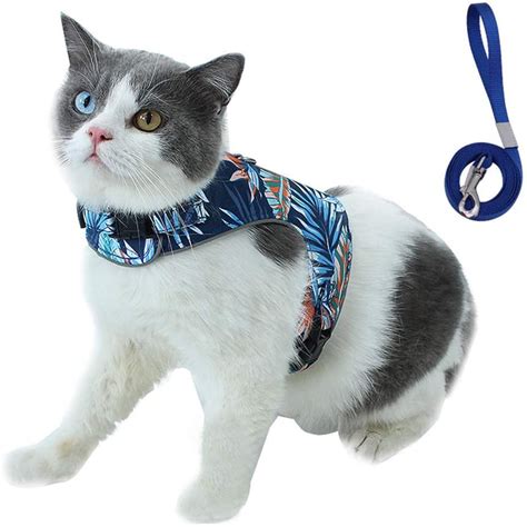 Cat Kitten Harness And Lead Set Escape Proof Breathable Adjustable Cat