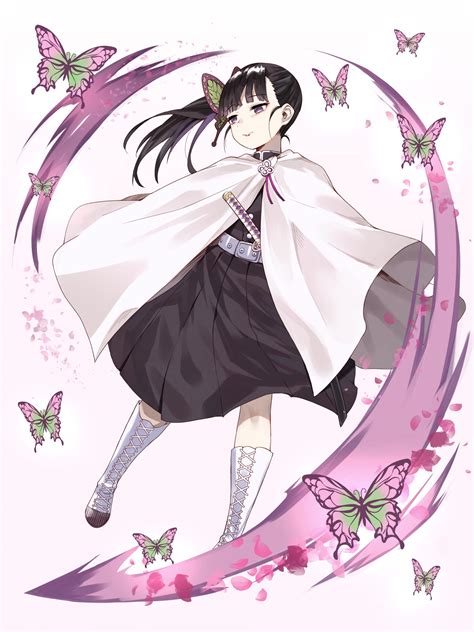Kimetsu No Yaiba Tsuyuri Kanao Ilustrasi Karakter Ani