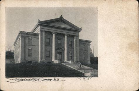 Couty Court House Corning Ny Postcard
