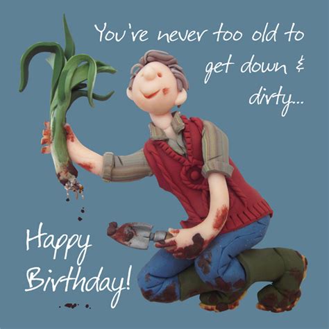 Down And Dirty Happy Birthday Card One Lump Or Two Holy Mackerel Greeting