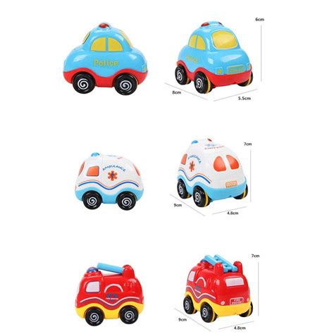 4 Set Kids Vehicles Toy Car Toys And Trucks Play Set For Toddlers And