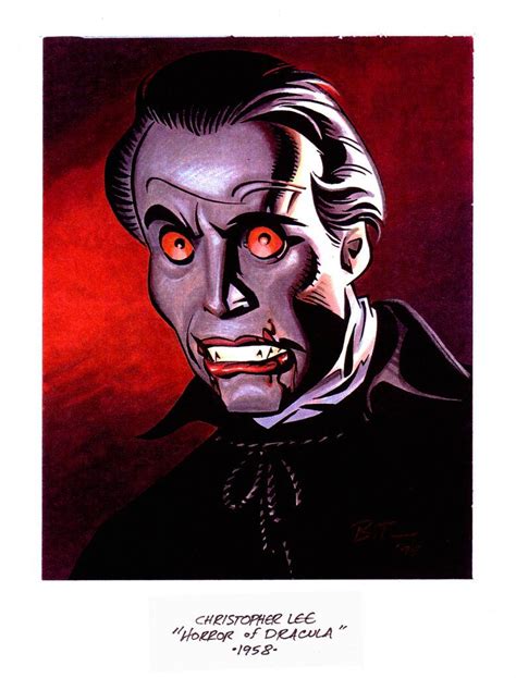 Nice Dracula Art Featuring Christopher Lee By Bruce Timm Bruce