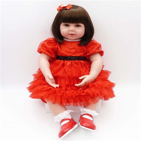 Sanydoll 22 Inch 55 Cm Silicone Baby Reborn Dolls Childrens Toys Big