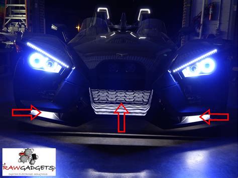 SAUTVS LED Headlight Assembly For Slingshot All Models, Center Head
