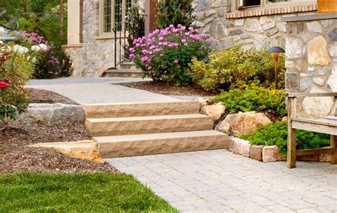 Rocka design™ custom stone maker is a flexible reusable concrete shaping form that let's you create your own custom designed stones for garden paths rocka design custom stone maker is the only flexible, reusable, stepping stone maker on the market! Techo-Bloc Walls York Step at Lincoln Way Landscape Supply