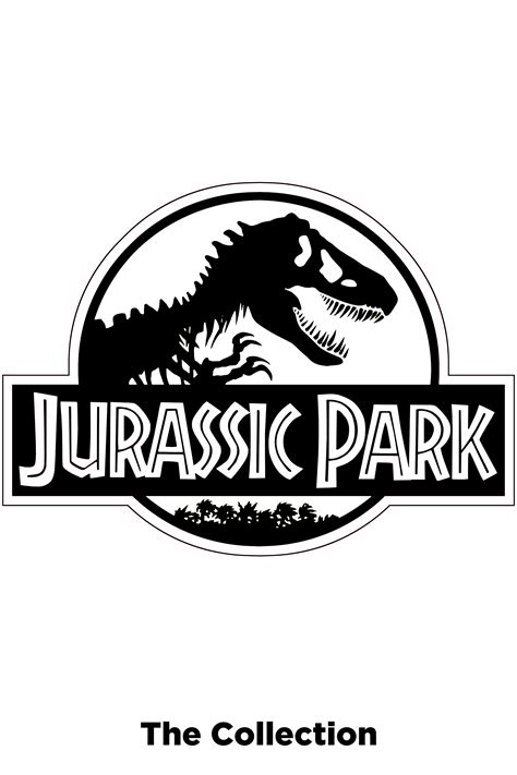Jurassic Park Black And White Logo Logodix