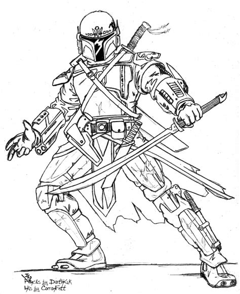 Bounty Hunter Coloring Page