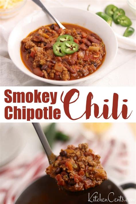 Smokey Chipotle Chili Recipe Hearty Freezer Friendly Kitchen Cents