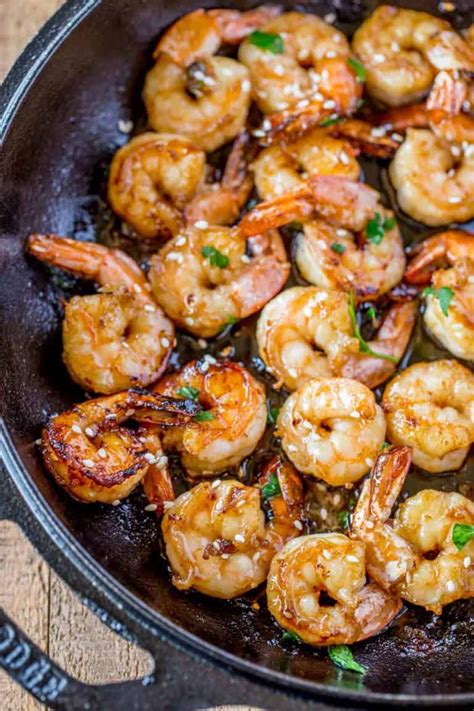 Easy Honey Garlic Shrimp Recipe Dinner Then Dessert