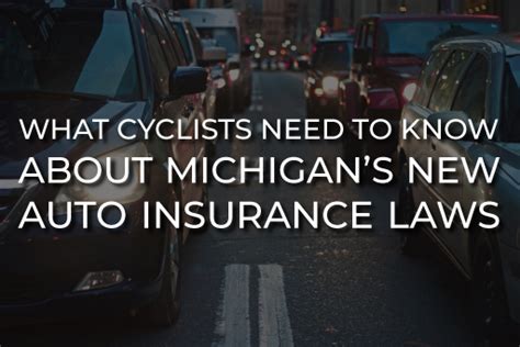 Jun 09, 2021 · lansing, mich. What Cyclists Need to Know About Changes to Michigan's Auto Insurance Laws - Michigan Bicycle Law