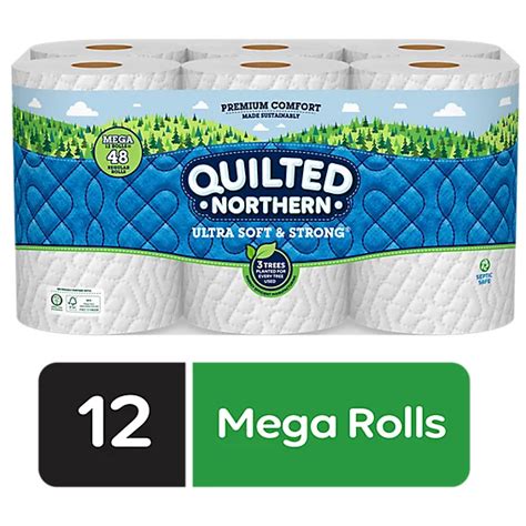 Quilted Northern Ultra Soft And Strong Toilet Paper 12 Mega Roll 12