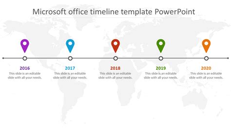 Microsoft Office Timeline Powerpoint Template Slide