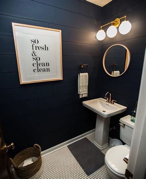 Great navy blue bathroom set images gallery royal blue. The Best of #framebridge 2016 | Navy blue bathroom decor ...