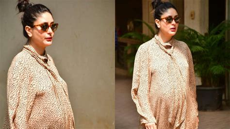 Photos Kareena Kapoor Khan Flaunts Pregnancy Glow As She Steps Out With Son Taimur Ali Khan