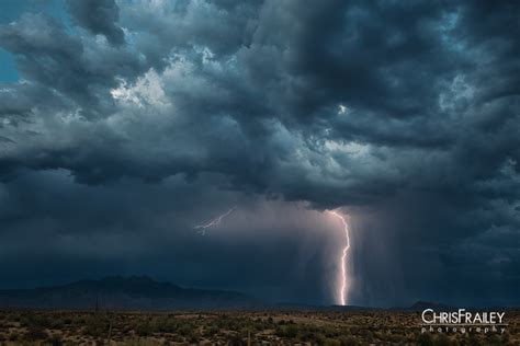 Arizona Desert Lightning Arizona Photographer Chris Frailey Photography