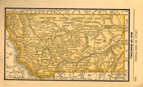 Map Of Montana Art Source International