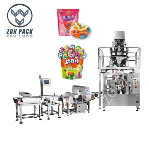 Automatic Stand Up Pouch Zipper Bag Chocolate Candy Food Doypack Packing Machine China