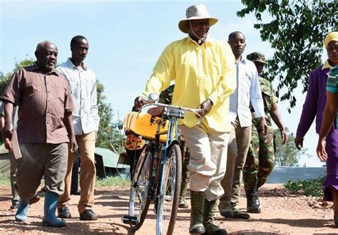 How bobi wine went from dancehall grooves to revolutionary politics. Photos: President Museveni fetches water on a bicycle