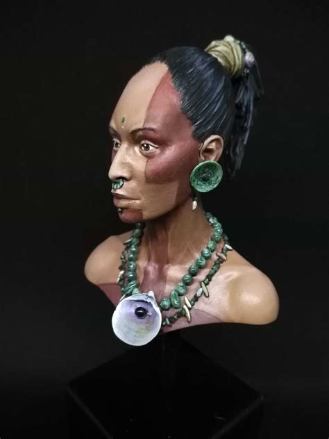 Woman Maya Bust By Laurent Aubry Aka Pisco · Puttyandpaint