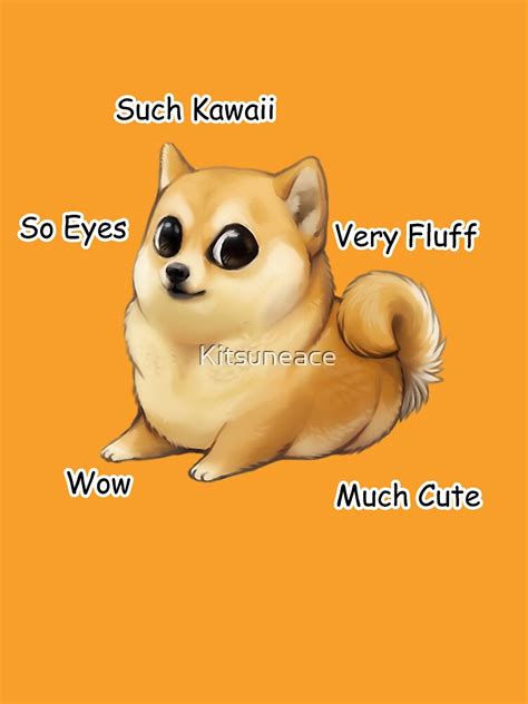 Kawaii Doge T Shirt By Kitsuneace Redbubble