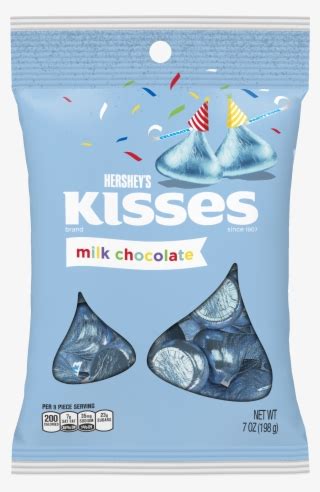 Hershey S Kisses Milk Chocolate Light Blue Birthday Hershey Kisses Party Blue Transparent Png