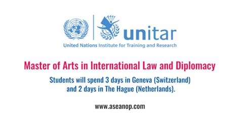 United Nations Institute Ma In International Law And Diplomacy
