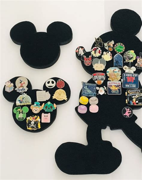 2 Pack Of Disney Pin Display Boards 6 Tall Icon Mickey Etsy