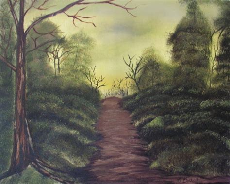 Forest Path Oil Painting Painting Oil Painting Forest Path