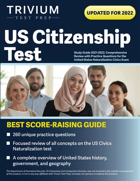 Us Citizenship Test Study Guide 2021 2022 Comprehensive Review With