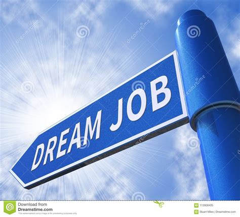 Dream Job Meaning Best Jobs 3d Illustration Stock Illustration
