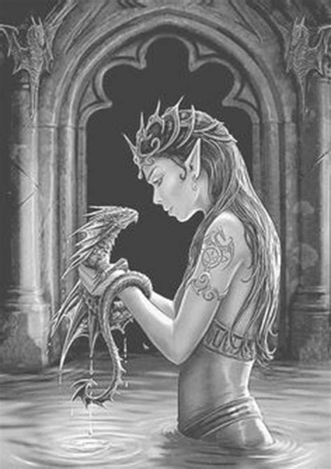 Ravynne's intricate painting style lends itself. Anne Stokes Coloring Book in 2020 | Dragon coloring page, Fairy coloring pages, Coloring books