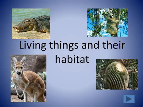 Ppt Living Things And Their Habitat Powerpoint Presentation Free
