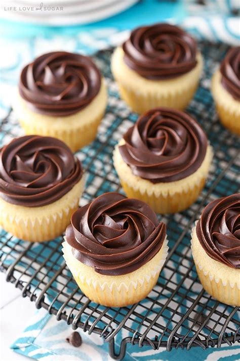 Divide batter among muffin cups, filling each halfway. Boston Cream Pie Cupcakes - Life Love and Sugar