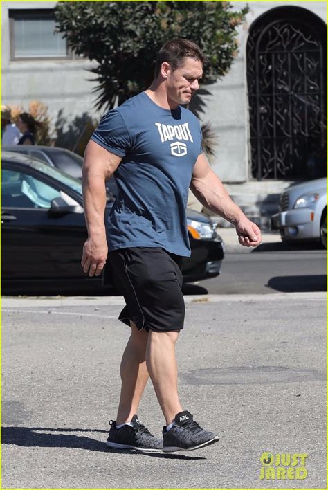 John Cena S Gigantic Biceps Are Pumped Up After A Workout Photo