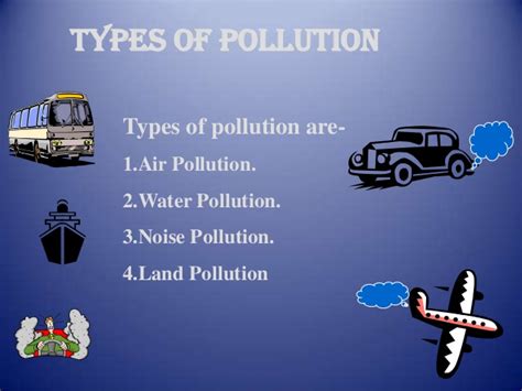 There are four main types of contamination: Pollution