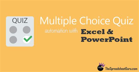 Powerpoint Multiple Choice Quiz Template For Your Needs
