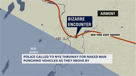 Police Naked Man Punches Cars On Ny State Thruway Near Airmont