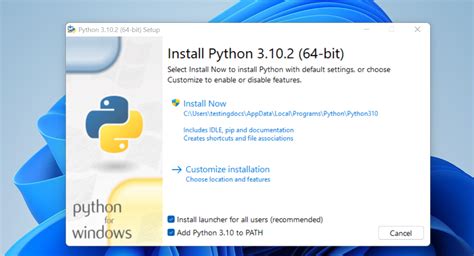 Install Python On Windows Testingdocs Com