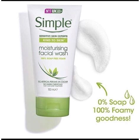 Simple Moisturizing Facial Wash 150 Ml Shopee Philippines