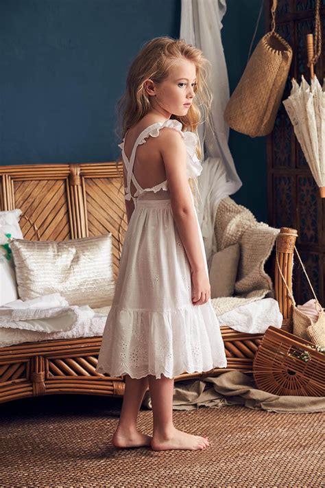 Elina Dress White Cotton Birthday Dress With Lace Accents Nellystella