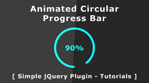 Animated Circular Progress Bar Jquery Circular Progress Bar With Number Counter Plugin