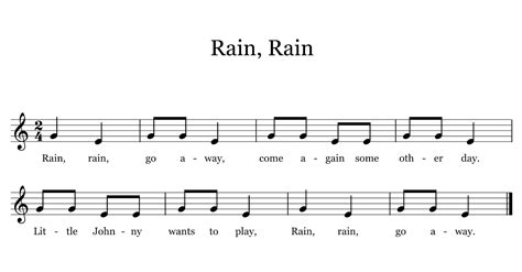 Rain Rain For The Elementary Music Classroom