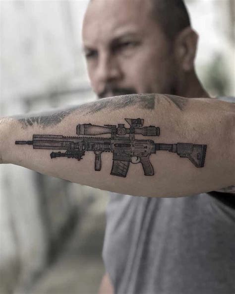 Details 70 Gun Tattoo On Arm Super Hot Vn