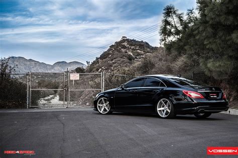 Stanced Out Mercedes Cls 550 With Sport Suspension And Vossen Rims