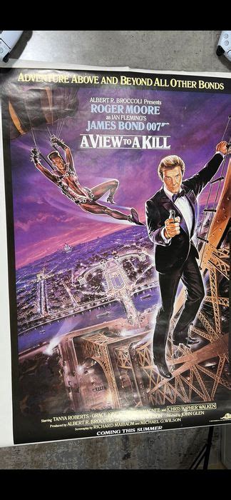 James Bond 007 A View To A Kill Roger Moore Poster Us Catawiki