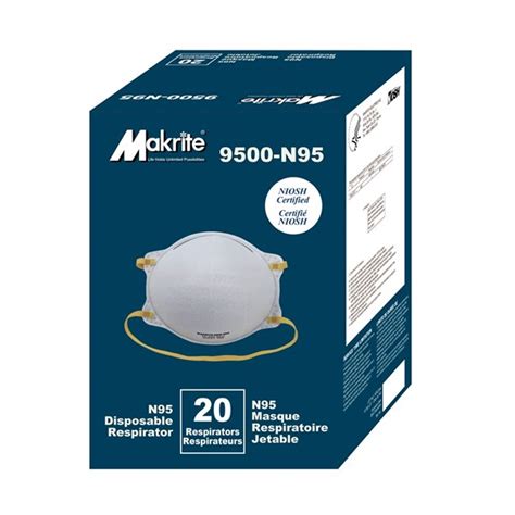 Masque Respiratoire N95 Niosh 9500 De Makrite Approuvé Par La Fda