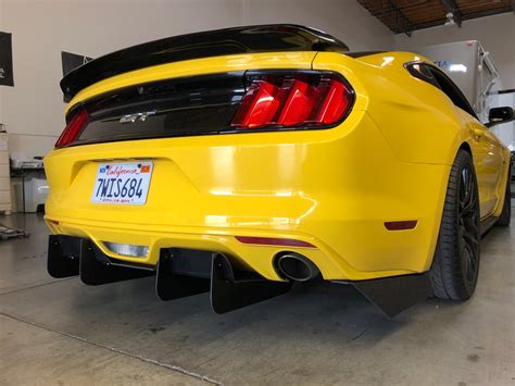 Downforcesolutions — 2015 2017 Ford Mustang S550 Rear Diffuser